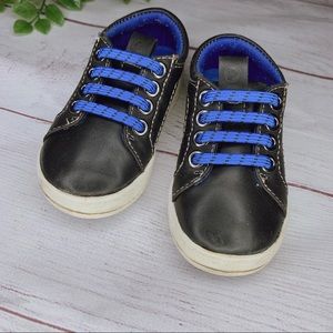 Sole Play Bay Black Slip-On Toddler Sneaker